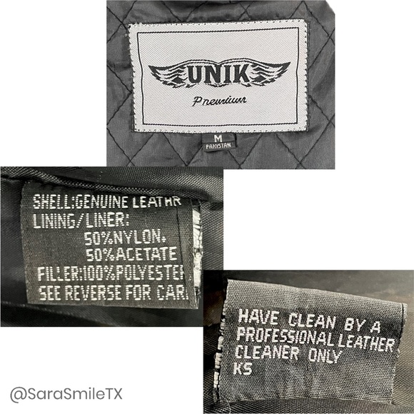 UNIK PREMIUM Genuine Leather Lace-Up Side Insulated Liner Motorcycle Jacket - Picture 16 of 16